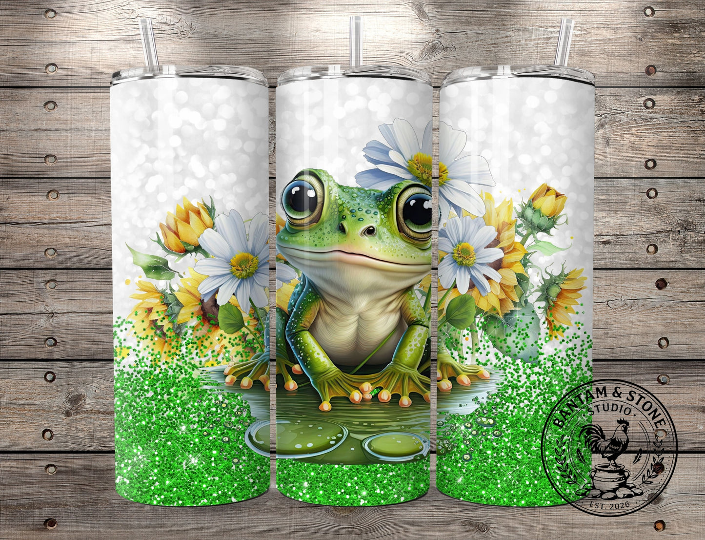 Cute Frog 20 oz Straight Tumbler