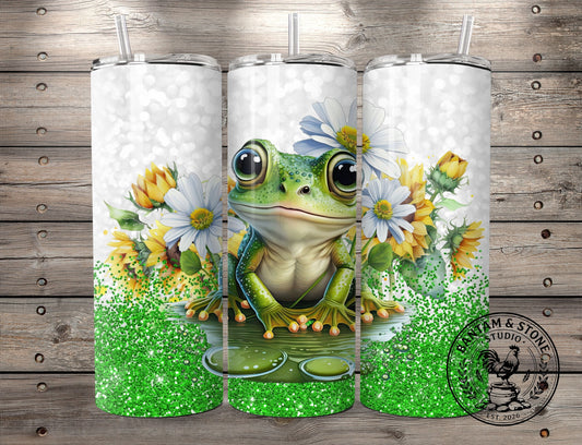 Cute Frog 20 oz Straight Tumbler